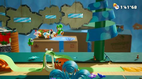 Yoshi's Crafted World: Desvende mistérios e construa paisagens vibrantes com Yoshi!